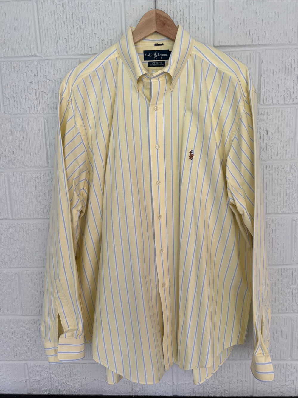 Ralph Lauren Yarmouth Oxford Striped Button-Down Shirt 17 1/2